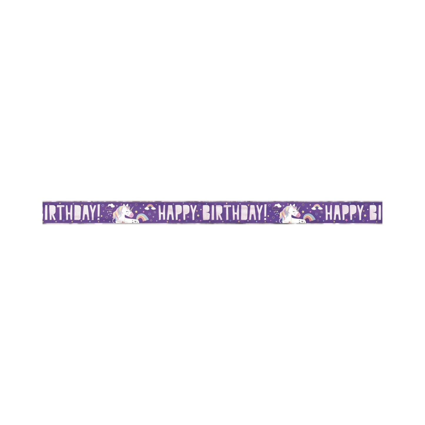 Unicorn Large 12ft Foil Banner - PoundToys