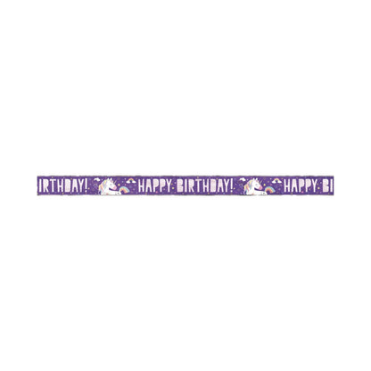Unicorn Large 12ft Foil Banner - PoundToys
