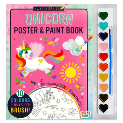 Unicorn Poster & Paint Book - PoundToys