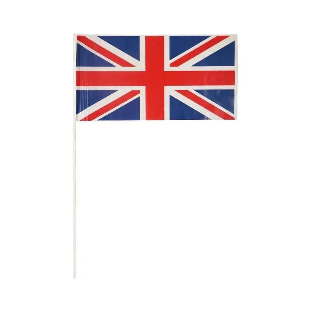 Union Jack Hand Flag with Stick (29cm x 17cm) - Kids Party Craft