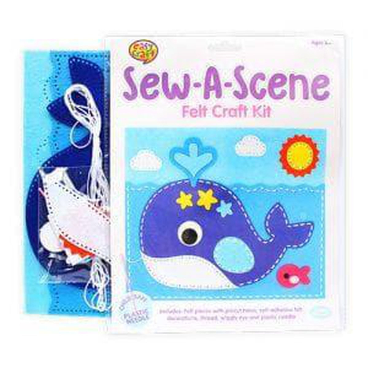 Whale Sew a Scene Craft Kit - PoundToys