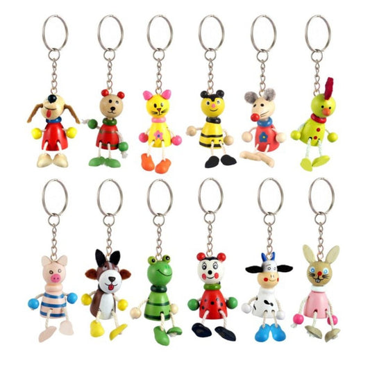 Wooden Animal Keychain - PoundToys