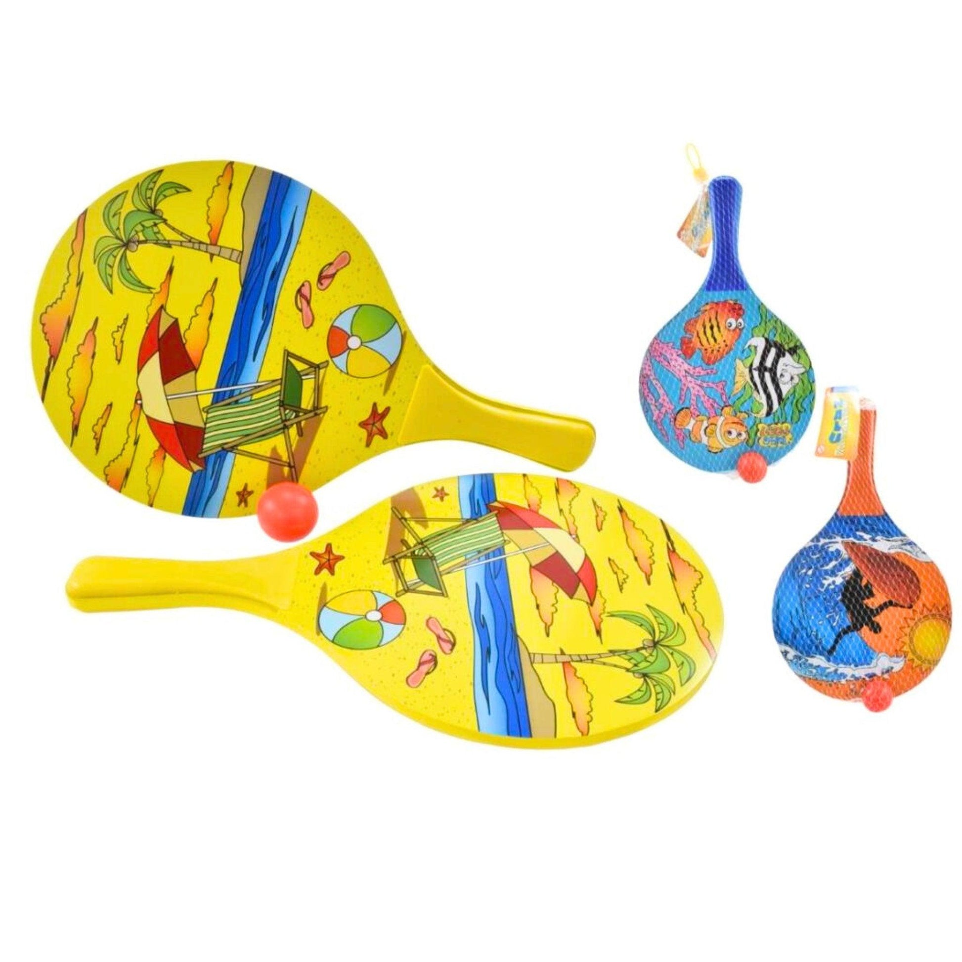 Wooden Beach Bat and Ball Set - PoundToys