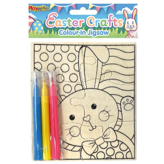 Wooden Easter Jigsaw Colour In - PoundToys