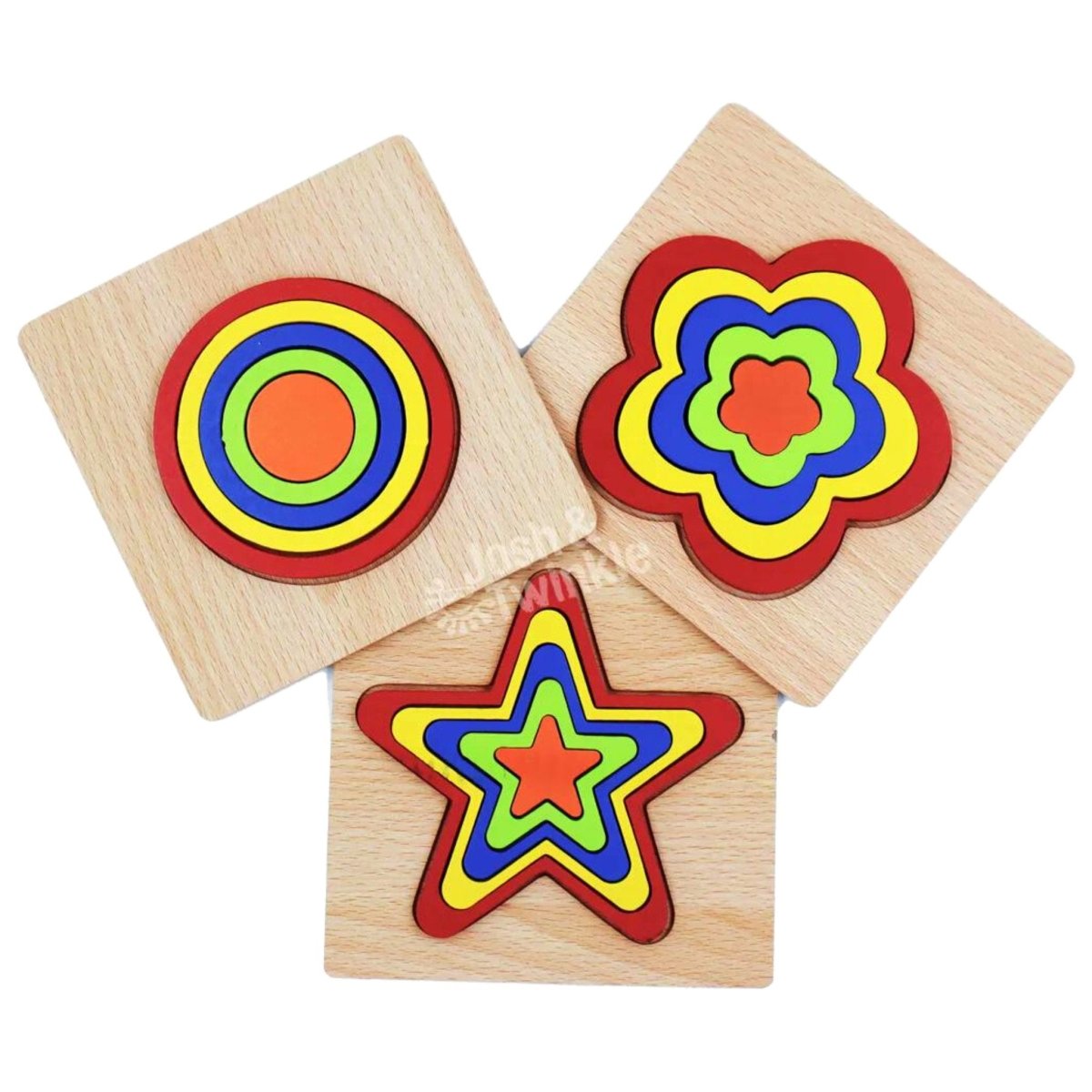 Wooden Educational Pattern Puzzle - PoundToys