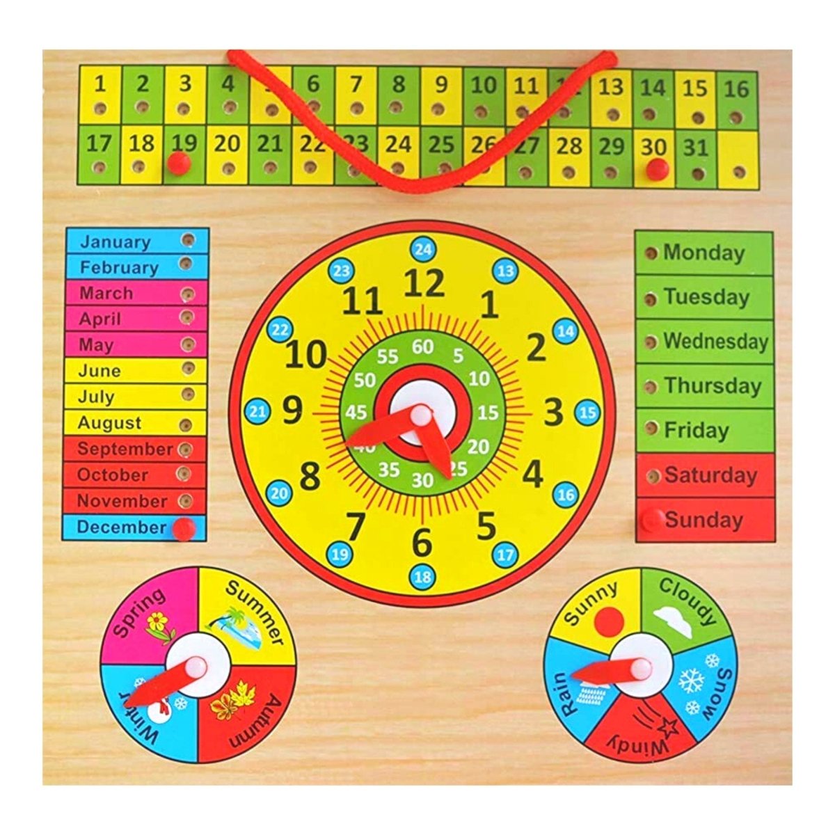 Wooden Teaching Board Planner - PoundToys