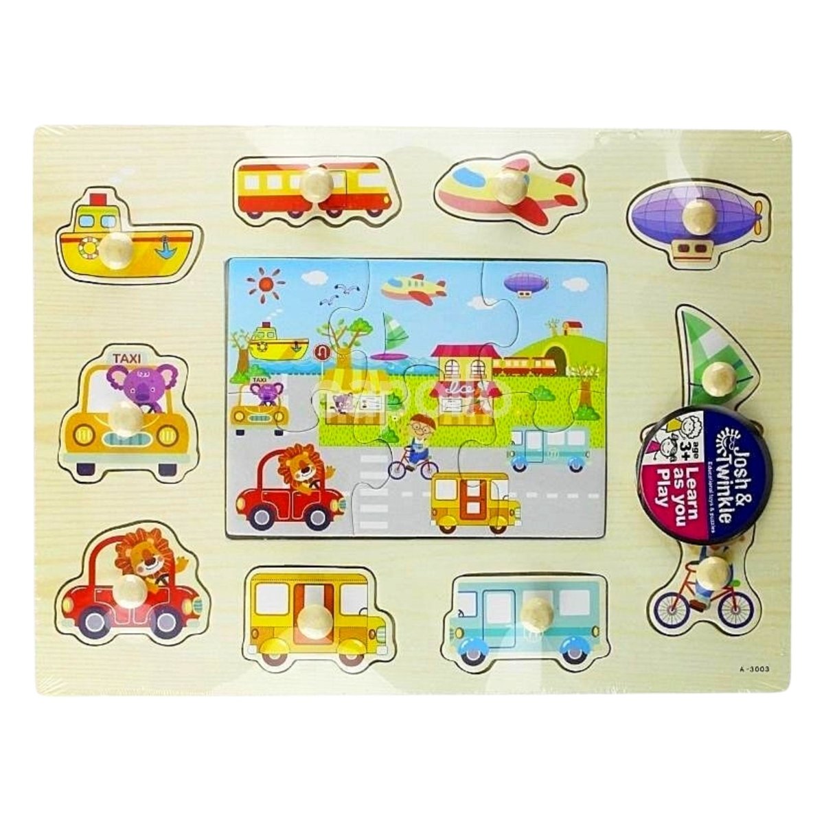 Wooden Transport Puzzle - PoundToys