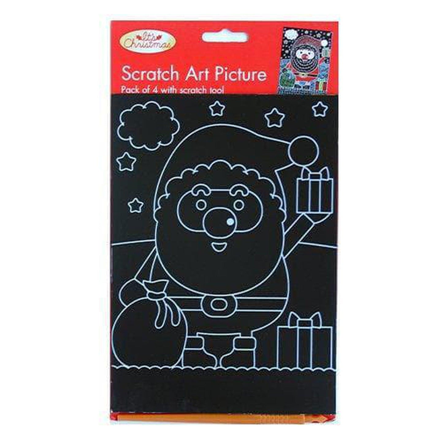 Xmas Scratch Art Picture Kit (Asst Designs) - PoundToys