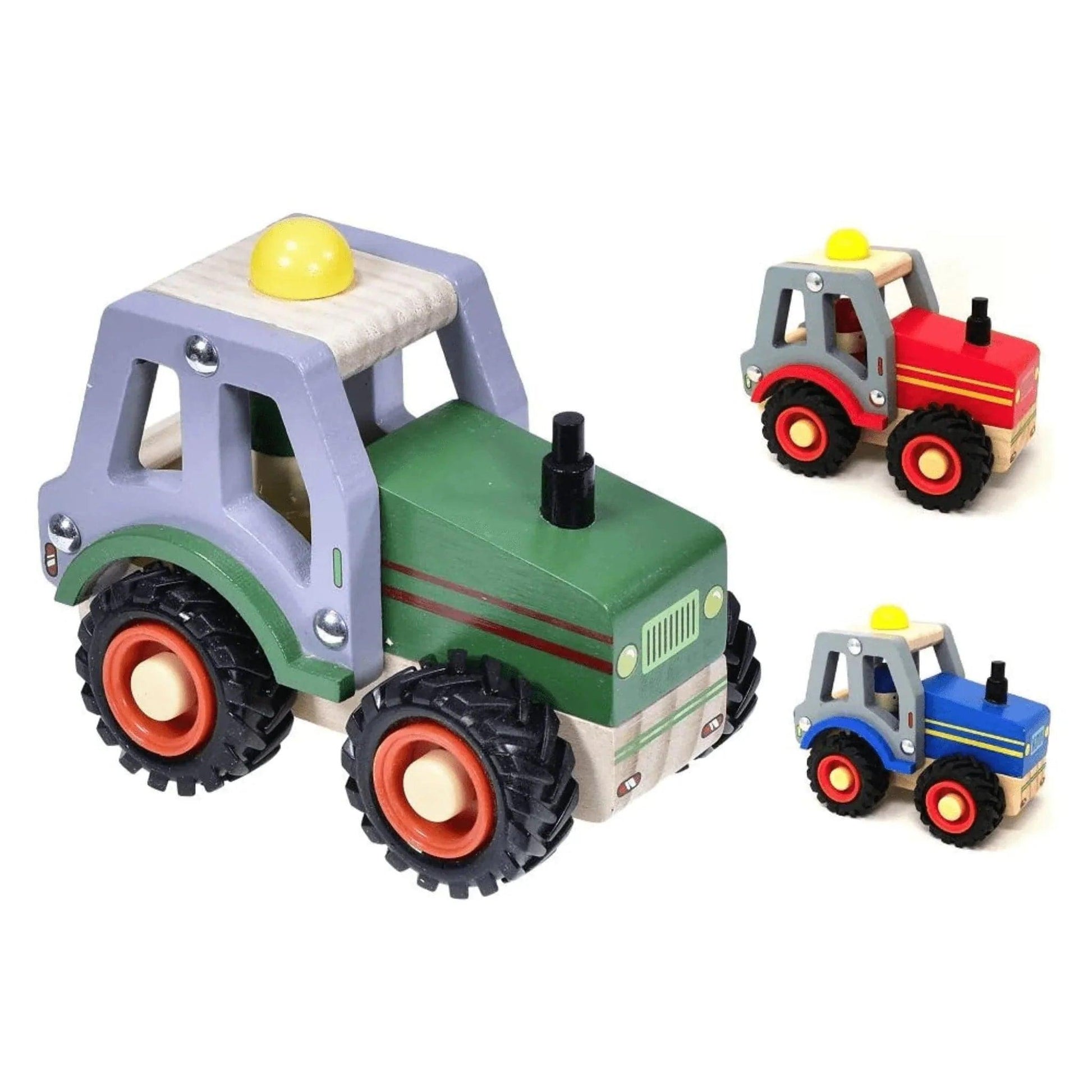 Young Farmer Wooden Tractor 13cm - PoundToys